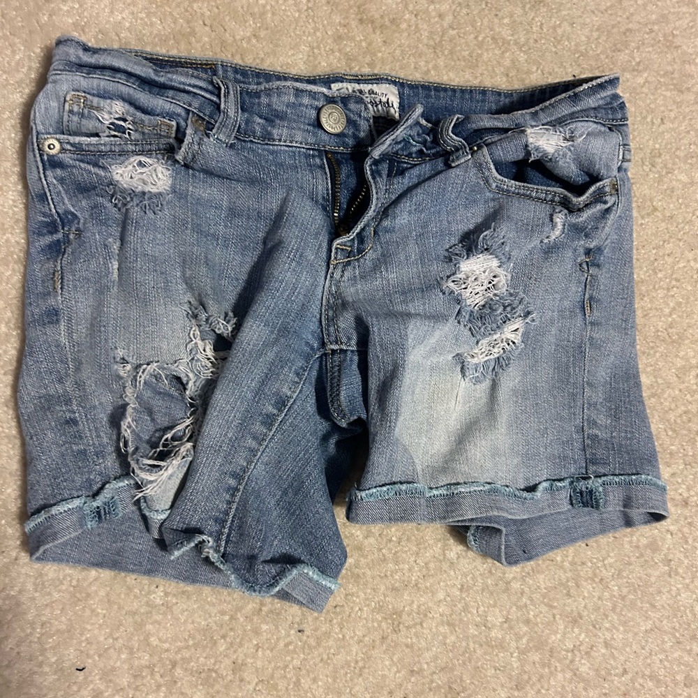 Distressed Denim Women's Shorts